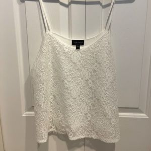 Topshop White Lace Cami s6
